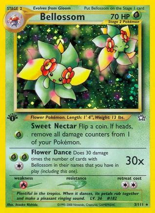 Bellossom 003/111 [Neo Genesis]  - 1st Edition Holofoil