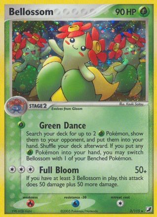 Bellossom 003 [Unseen Forces]  - Reverse Holofoil