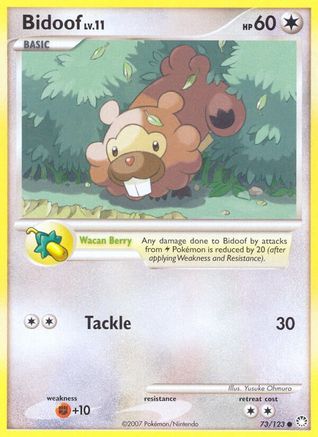 Bidoof 073 [Mysterious Treasures]  - Reverse Holofoil