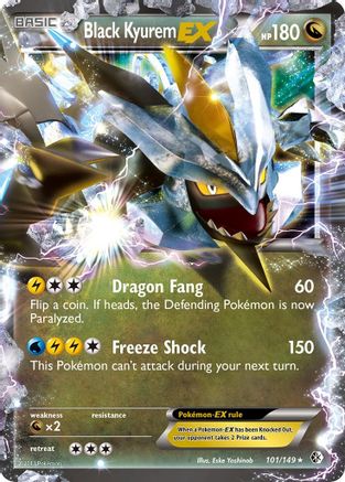 Black Kyurem EX 101/149 [Boundaries Crossed]  - Holofoil