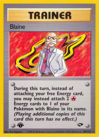 Blaine (100) 100/132 [Gym Challenge]  - 1st Edition