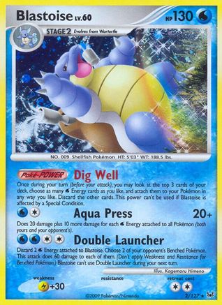 Blastoise 002/127 [Platinum]  - Reverse Holofoil