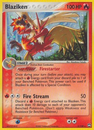 Blaziken 005 [Power Keepers]  - Reverse Holofoil