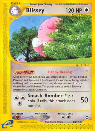 Blissey 006 [Aquapolis]  - Reverse Holofoil