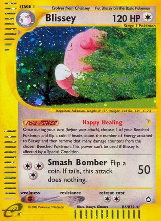 Blissey (H6) 0H6 [Aquapolis]  - Holofoil