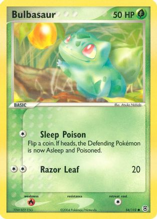 Bulbasaur 054/112 [FireRed & LeafGreen]  - Reverse Holofoil