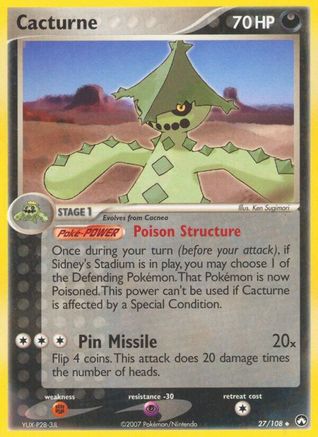 Cacturne 027 [Power Keepers]  - Reverse Holofoil