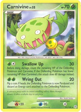 Carnivine 021 [Diamond and Pearl]  - Reverse Holofoil
