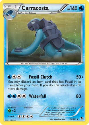 Carracosta 028 [Plasma Blast]  - Reverse Holofoil