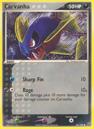 Carvanha 056/107 [Deoxys]  - Reverse Holofoil