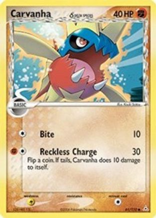 Carvanha (Delta Species) 061/110 [Holon Phantoms]  - Reverse Holofoil