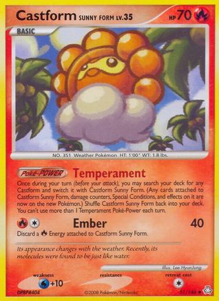 Castform Sunny Form 051 [Legends Awakened]
