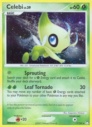Celebi 007/123 [Mysterious Treasures]  - Reverse Holofoil