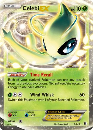 Celebi EX 009 [Boundaries Crossed]  - Holofoil