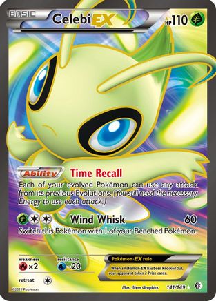 Celebi EX (141 Full Art) 141 [Boundaries Crossed]  - Holofoil