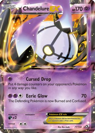 Chandelure EX 077 [Legendary Treasures]  - Holofoil