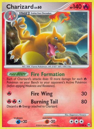 Charizard 001/99 [Arceus]  - Holofoil