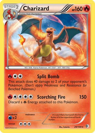 Charizard 020/149 [Boundaries Crossed]  - Reverse Holofoil