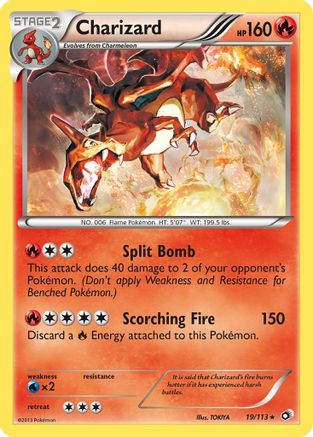 Charizard 019/113 [Legendary Treasures]  - Reverse Holofoil