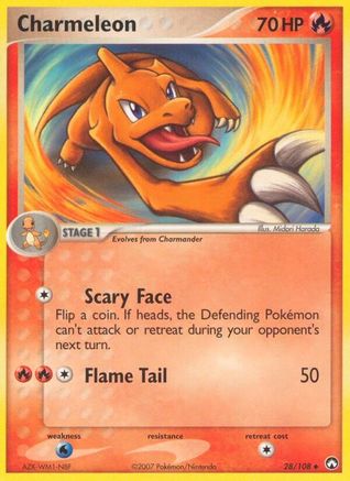 Charmeleon 028/108 [Power Keepers]  - Reverse Holofoil