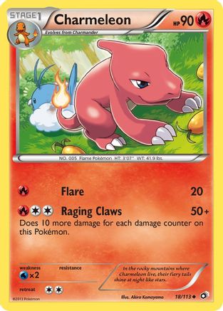 Charmeleon 018/113 [Legendary Treasures]  - Reverse Holofoil