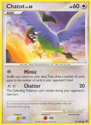 Chatot 055/100 [Majestic Dawn]  - Reverse Holofoil