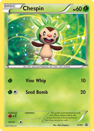 Chespin XY01 [XY Promos]  - Holofoil