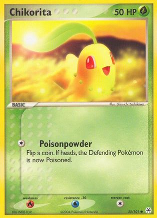 Chikorita 055 [Hidden Legends]  - Reverse Holofoil
