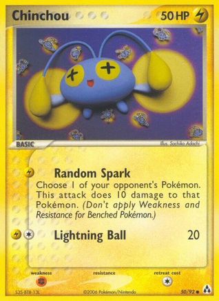 Chinchou 050/92 [Legend Maker]  - Reverse Holofoil