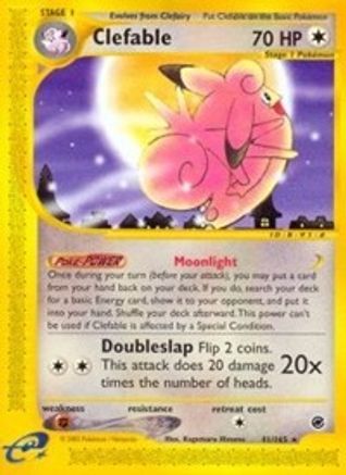 Clefable (41) 041/165 [Expedition]  - Reverse Holofoil