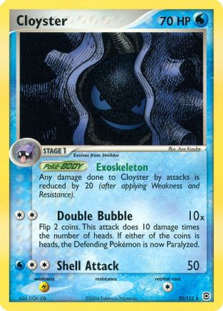 Cloyster 020 [FireRed & LeafGreen]  - Reverse Holofoil