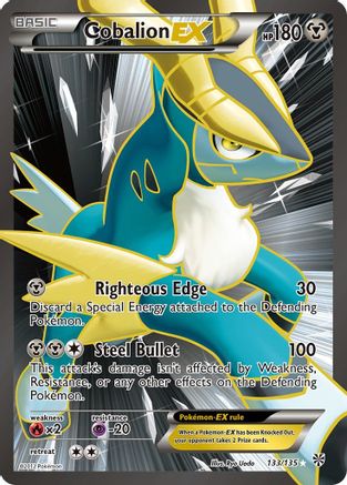 Cobalion EX (133 Full Art) 133 [Plasma Storm]  - Holofoil
