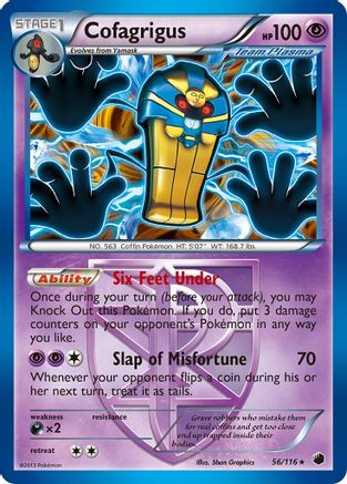 Cofagrigus (Team Plasma) (56) 056/116 [Plasma Freeze]  - Holofoil
