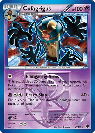 Cofagrigus (Team Plasma) (57) 057 [Plasma Freeze]  - Reverse Holofoil