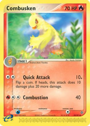 Combusken 025 [Dragon]  - Reverse Holofoil