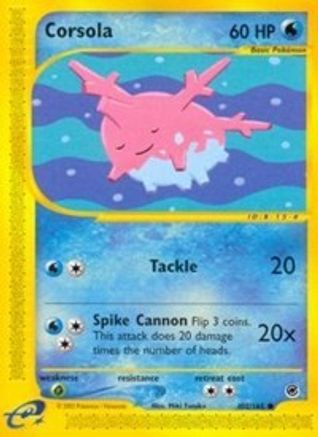 Corsola 102/165 [Expedition]  - Reverse Holofoil