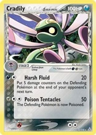 Cradily (Delta Species) 002 [Holon Phantoms]  - Holofoil