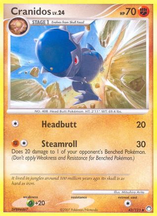 Cranidos 043 [Mysterious Treasures]  - Reverse Holofoil