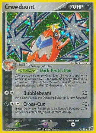 Crawdaunt 006 [Deoxys]  - Holofoil
