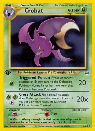 Crobat 004/64 [Neo Revelation]  - 1st Edition Holofoil