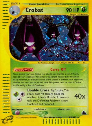 Crobat (H5) 0H5 [Skyridge]  - Holofoil