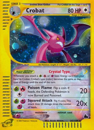 Crobat (147) 147 [Skyridge]  - Reverse Holofoil