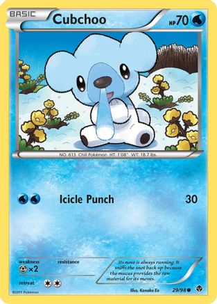 Cubchoo (29) 029 [Emerging Powers]  - Reverse Holofoil