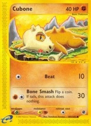 Cubone 103/165  - Reverse Holofoil