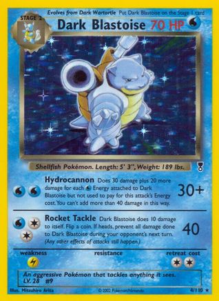 Dark Blastoise 004 [Legendary Collection]  - Reverse Holofoil