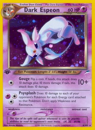 Dark Espeon 004 [Neo Destiny]  - 1st Edition Holofoil