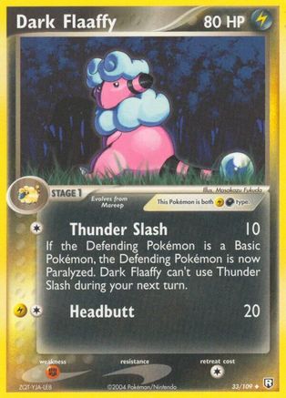 Dark Flaaffy 033/109 [Team Rocket Returns]  - Reverse Holofoil