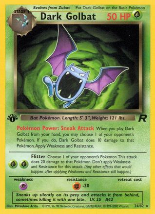 Dark Golbat (24) 024/82 [Team Rocket]  - 1st Edition