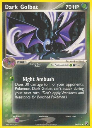 Dark Golbat 034/109 [Team Rocket Returns]