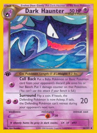 Dark Haunter 036/105 [Neo Destiny]  - 1st Edition